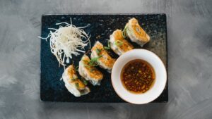 Amami Sushi Veg Gyoza